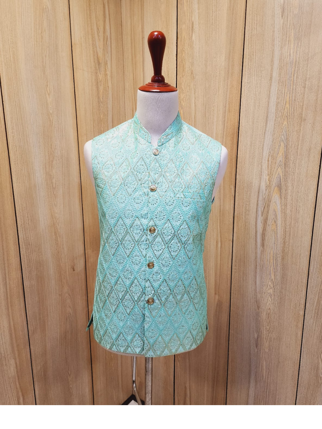 Mint on sale green waistcoat