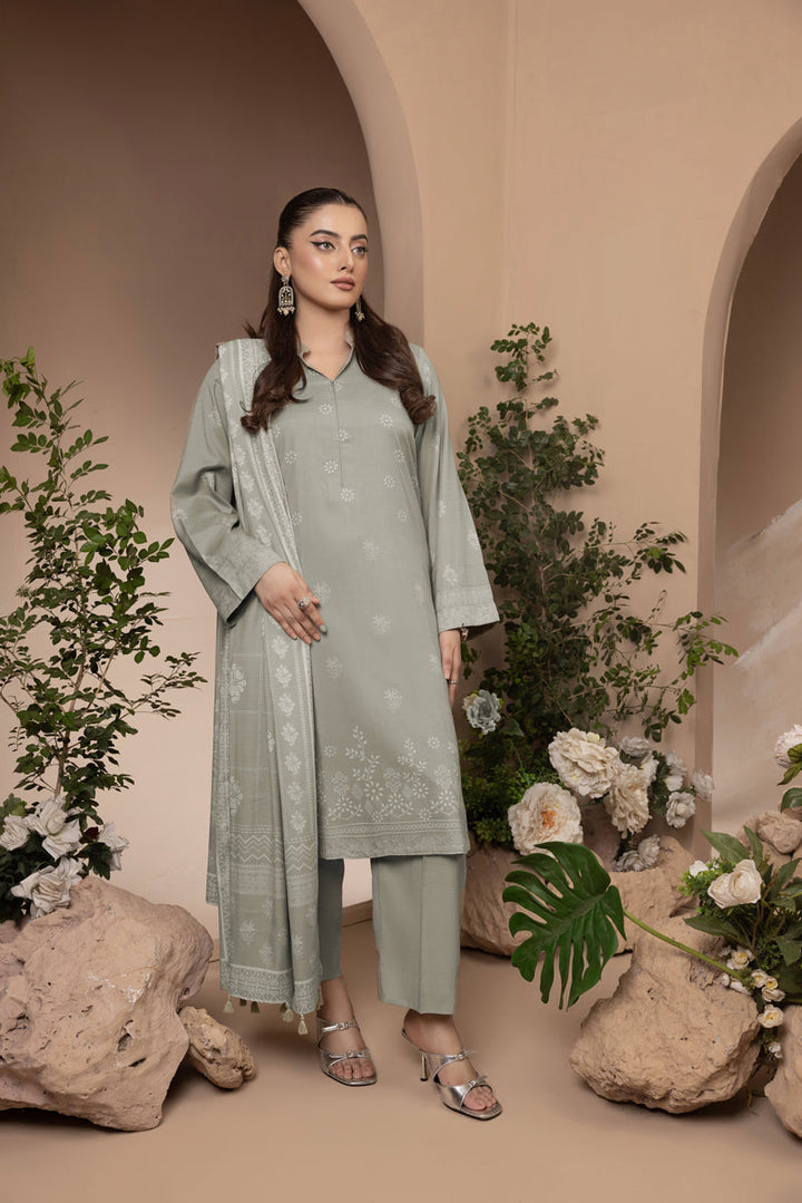 Lakhany 03 Piece Unstitched Printed Marina Suit - LG-MB-0032-A