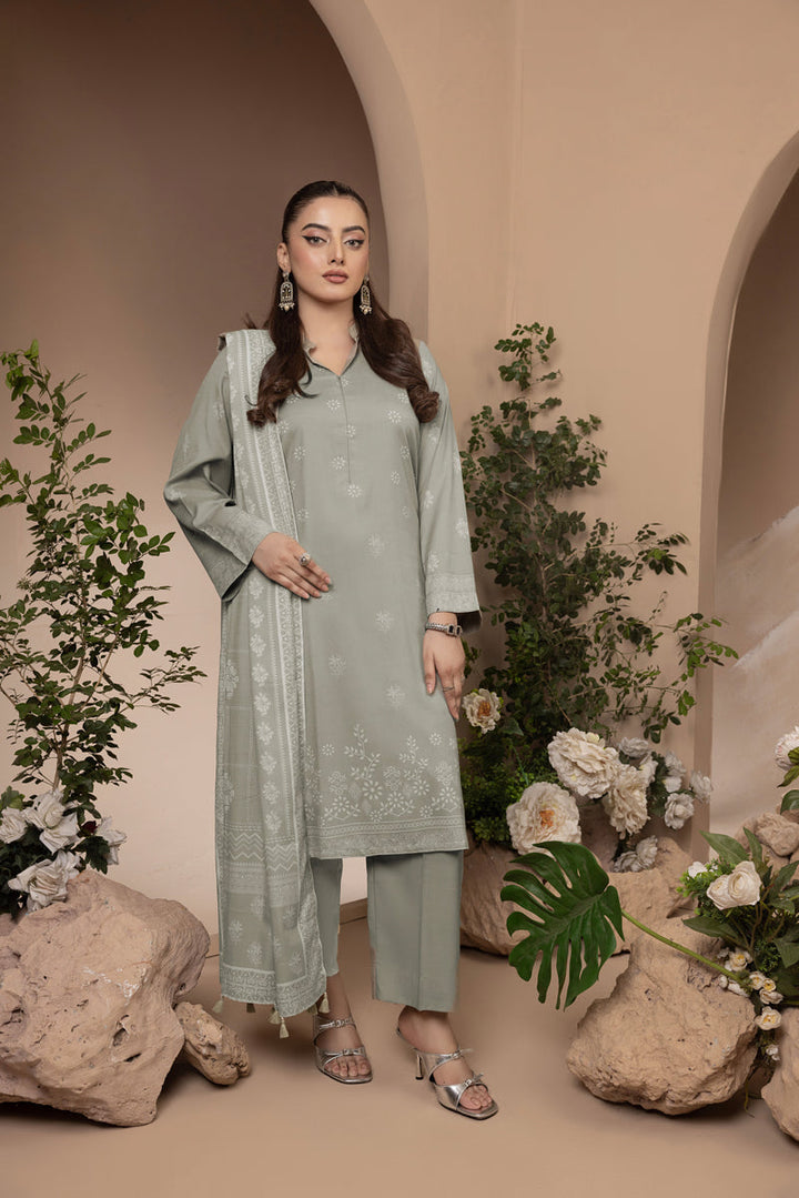 Lakhany 03 Piece Unstitched Printed Marina Suit - LG-MB-0032-A