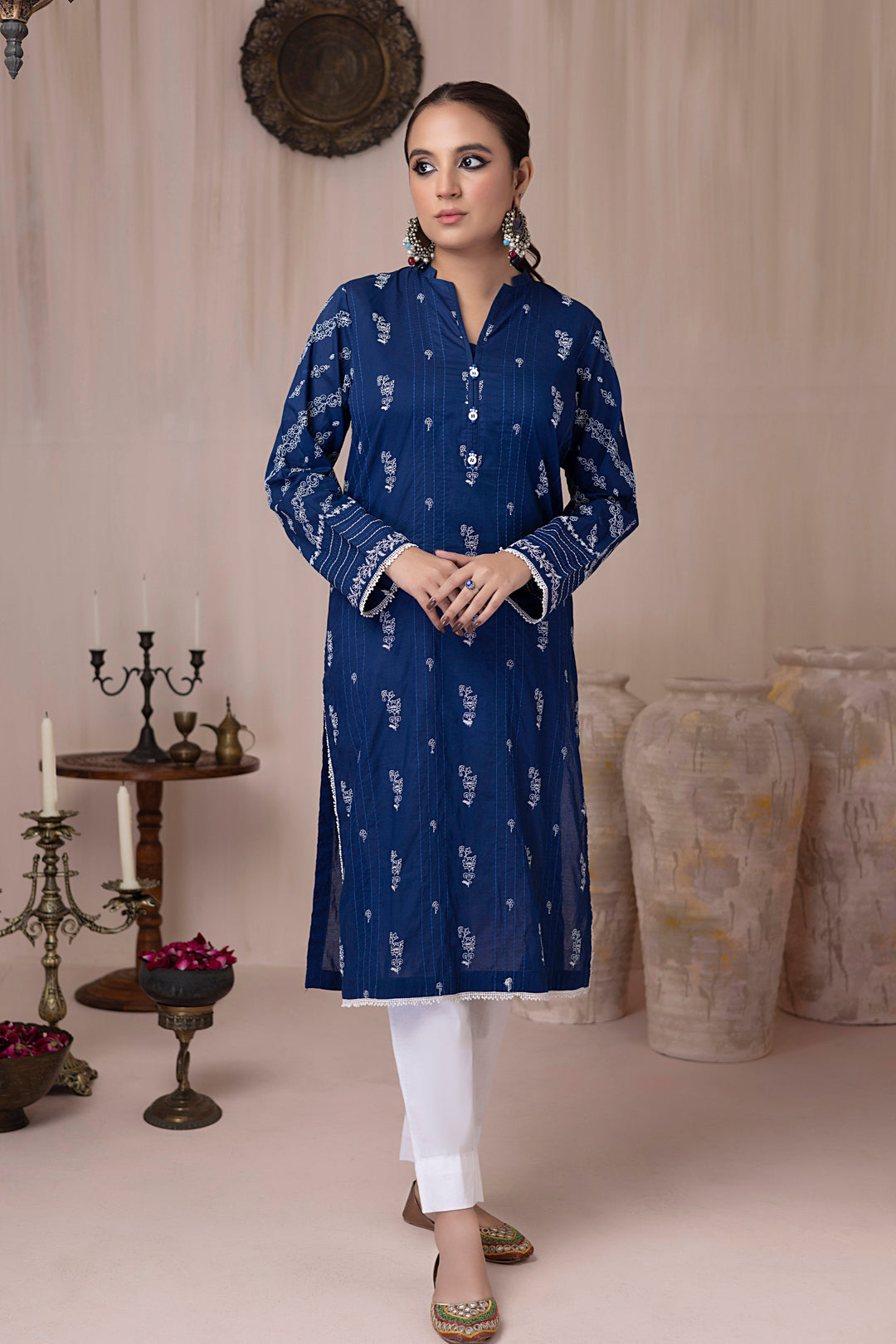 LAKHANY 01 PIECE STITCHED EMBROIDERED LAWN SHIRT