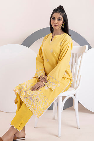 LAKHANY 02 PIECE  EMBROIDERED SHIRT & TROUSER - LSM-3055