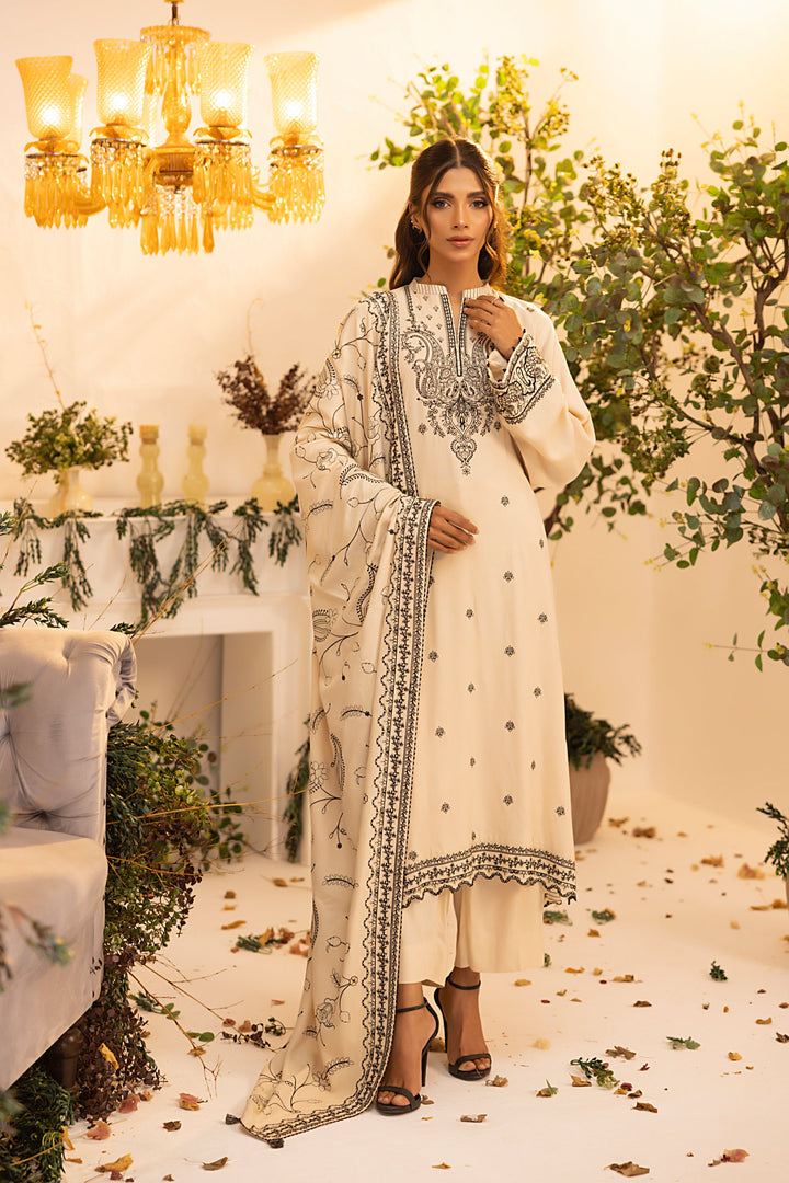 LAKHANY 03 Piece Unstitched Embroidered Cashmi wool LG-SK-0238