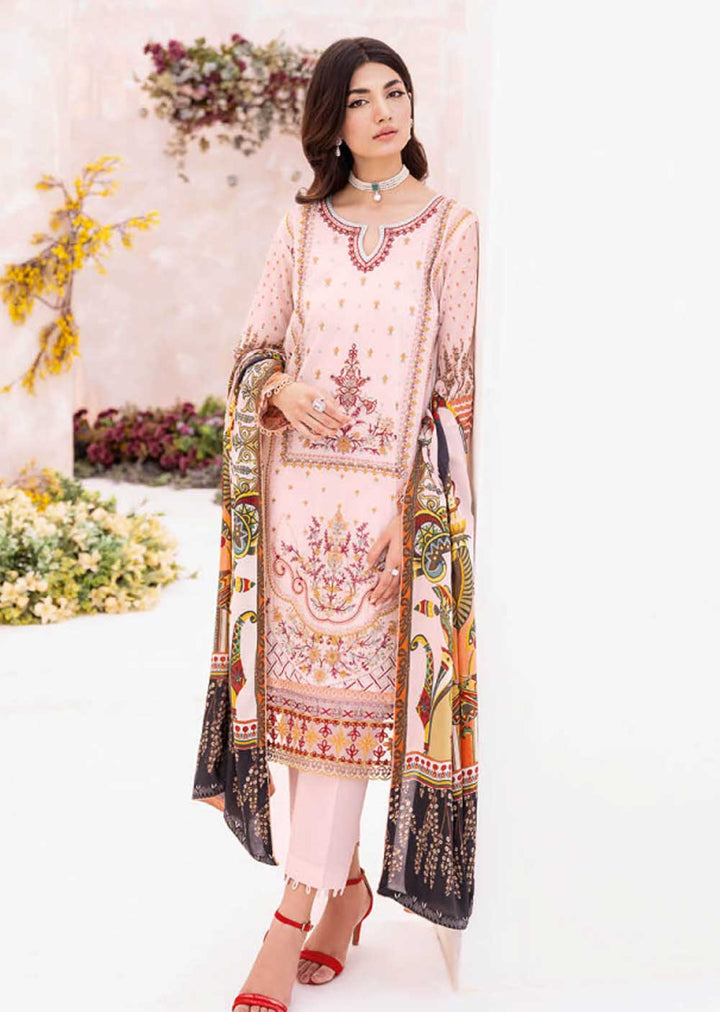 L-712-R - Readymade - Ramsha Mashaal Luxury Lawn Vol 07 2023