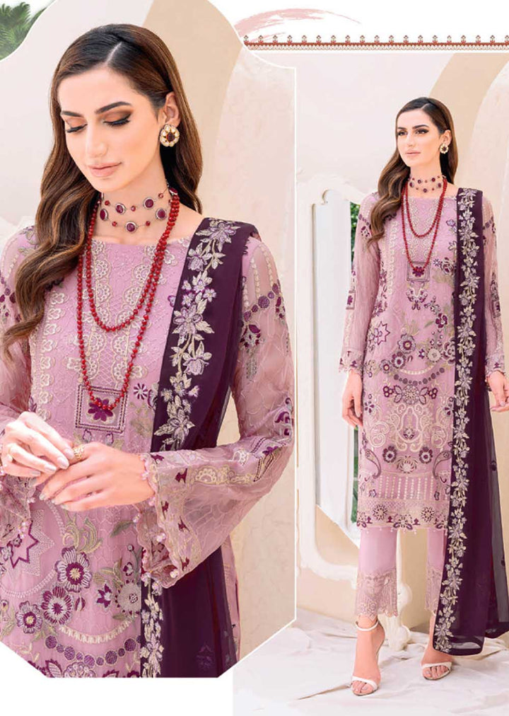 F-2312-R - Readymade - Ramsha Chiffon Collection 2023