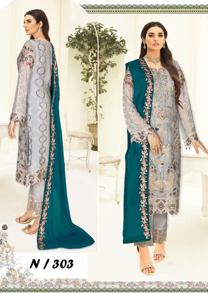 N-1303 - Nayab Weightless Chiffon Collection by Ramsha Vol 03 2023