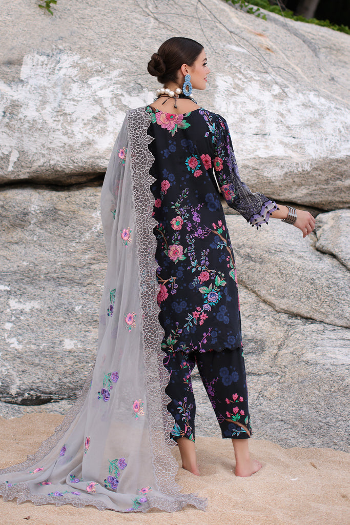 CHARIZMA - 3 PIECE READYMADE PRINTED LAWN SHIRT WITH EMBROIDERED CHIFFON DUPATTA PM4-13