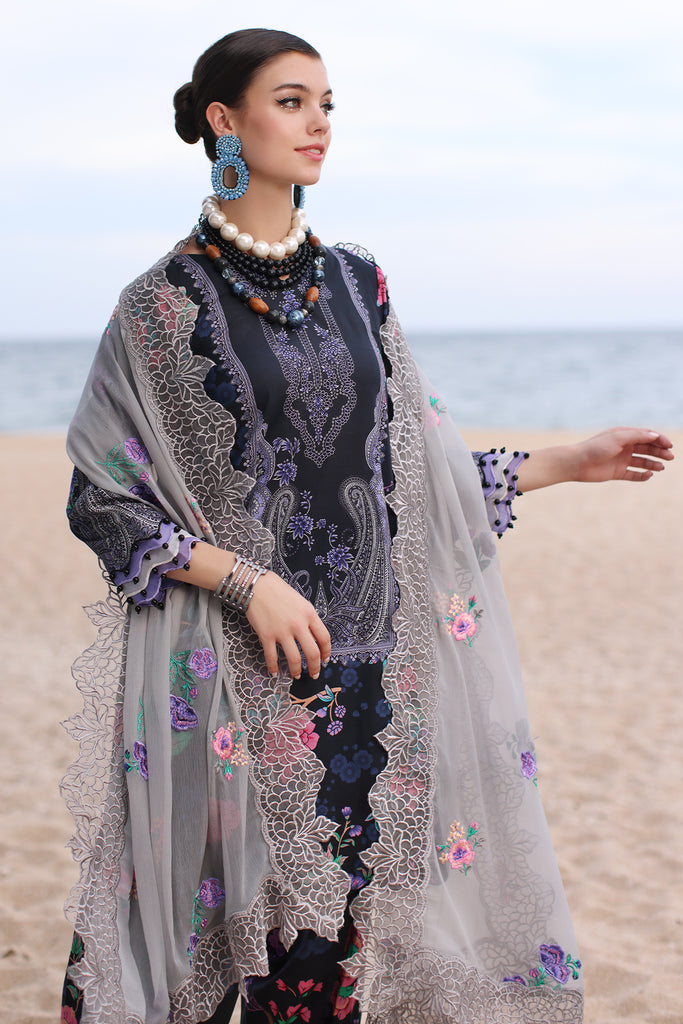 CHARIZMA - 3 PIECE READYMADE PRINTED LAWN SHIRT WITH EMBROIDERED CHIFFON DUPATTA PM4-13