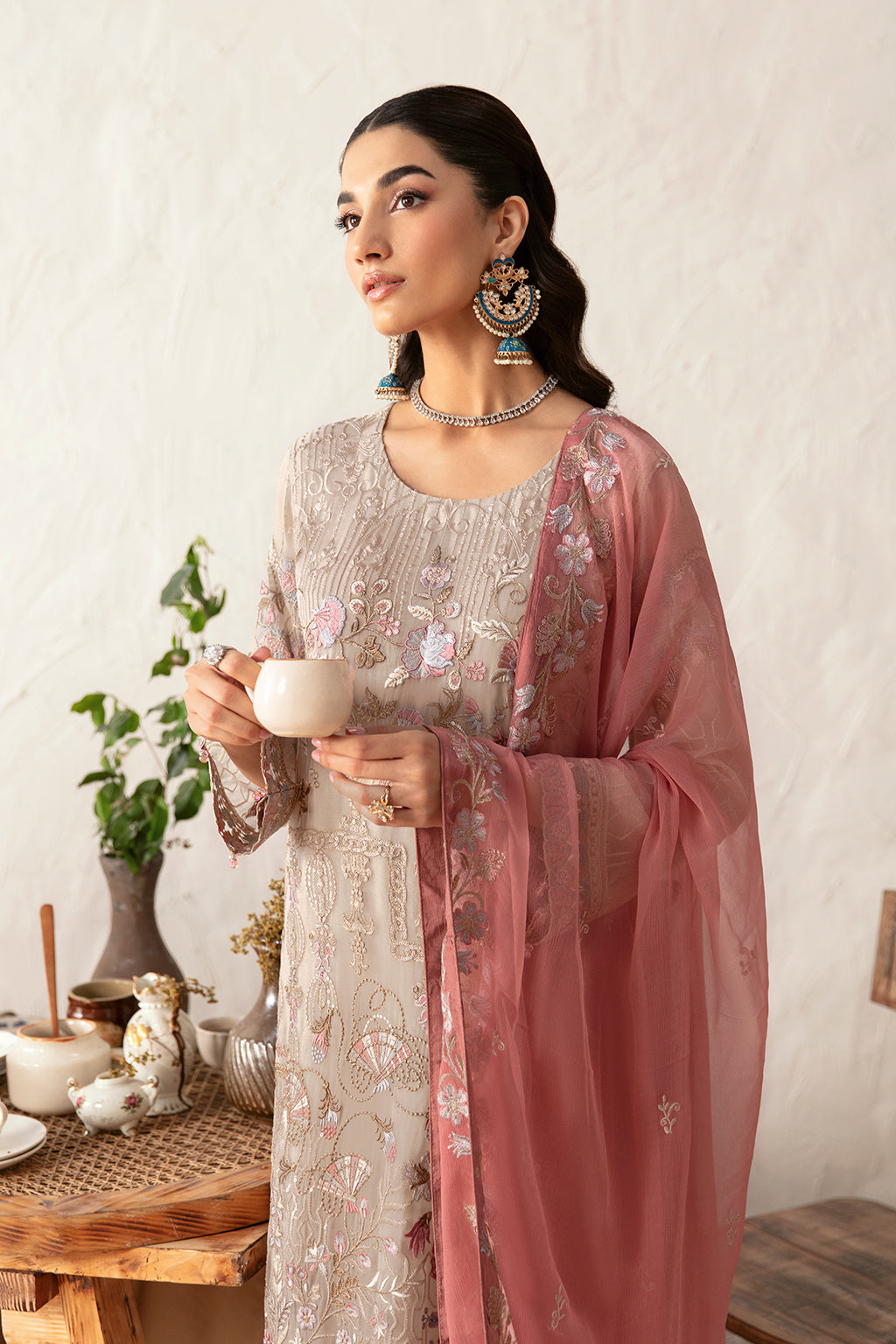 RAMSHA READY TO WEAR RANGOON CHIFFON COLLICTOIN D-1212