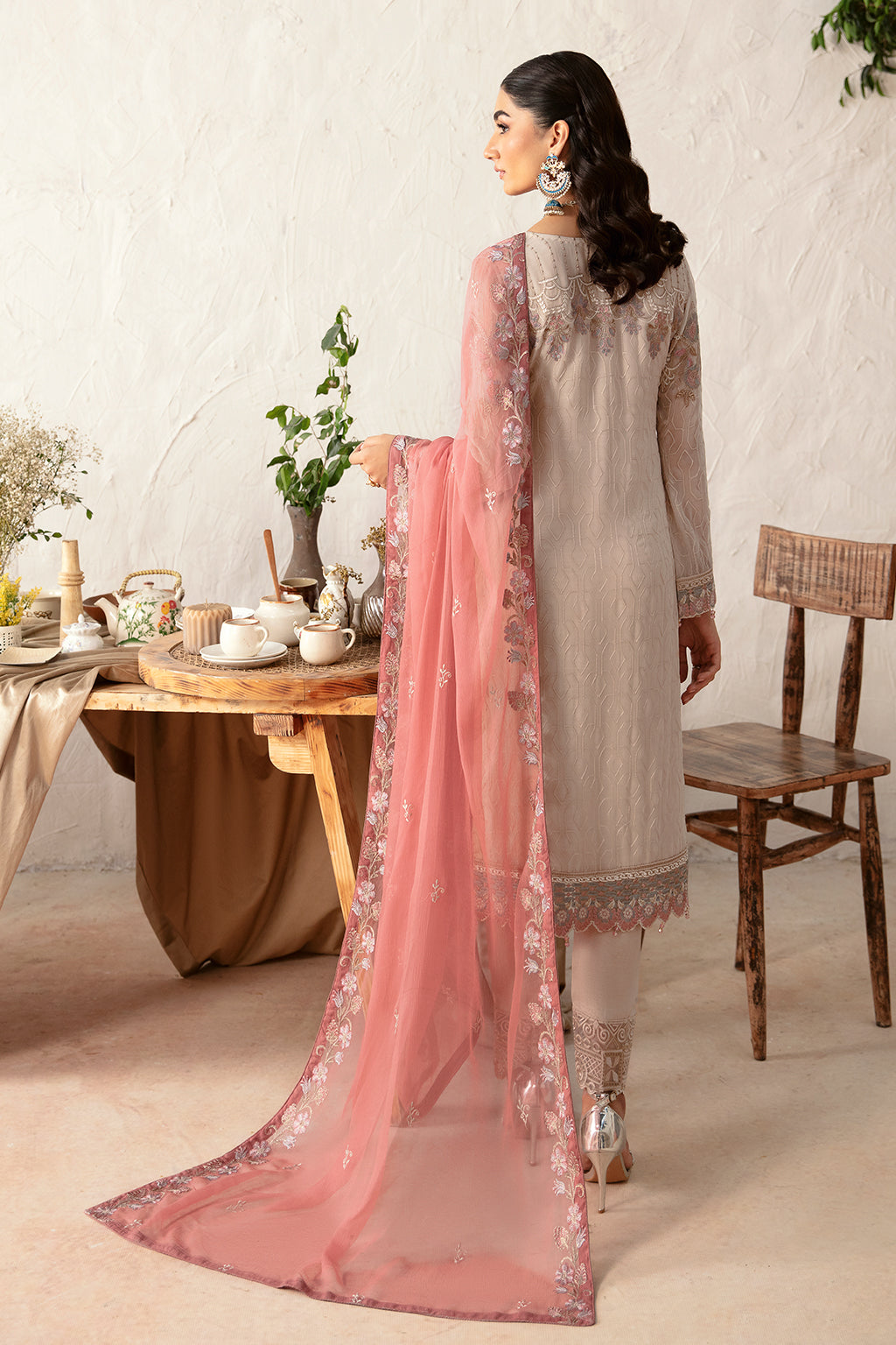 RAMSHA READY TO WEAR RANGOON CHIFFON COLLICTOIN D-1212