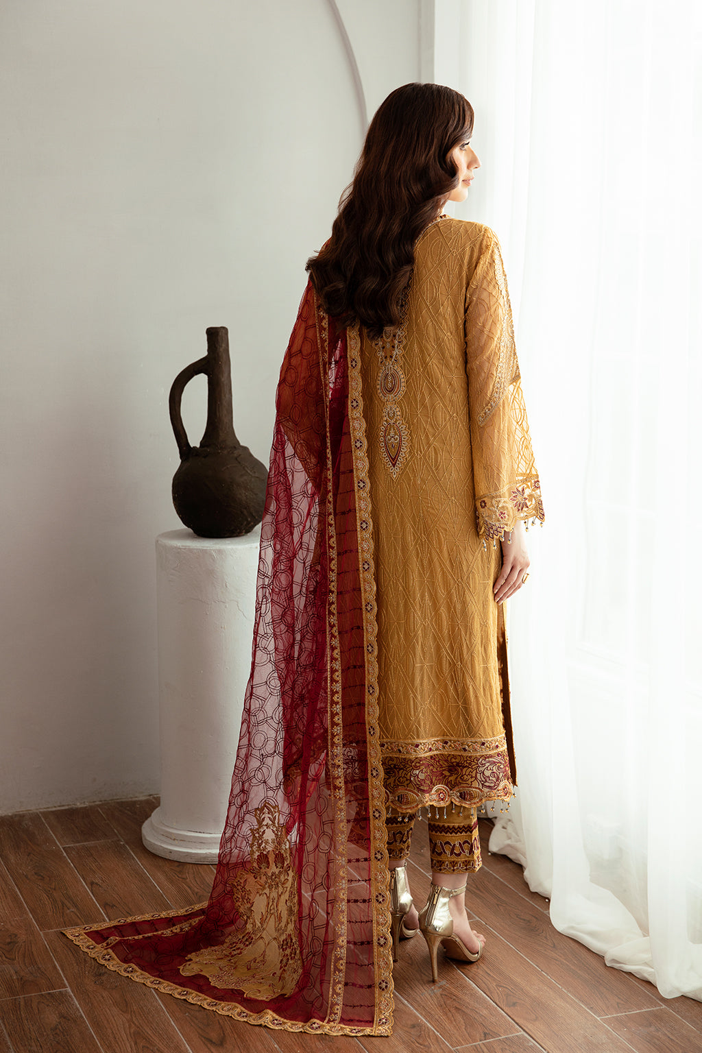 RAMSHA | RANGOON CHIFFON READYMADE D-1110