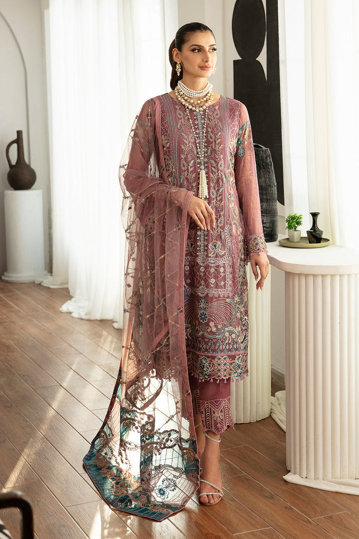 RAMSHA | RANGOON CHIFFON READYMADE D-1102