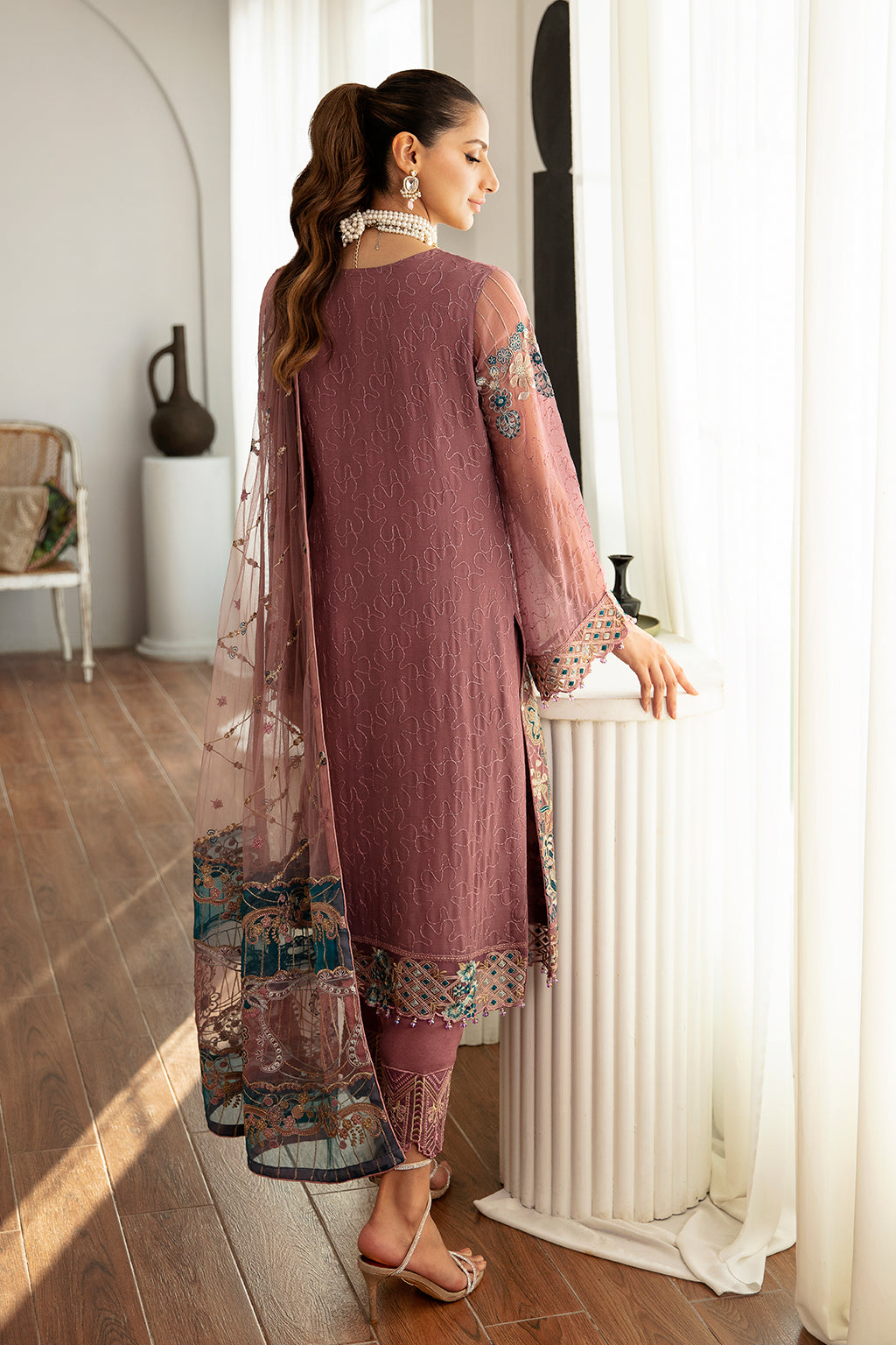 RAMSHA | RANGOON CHIFFON READYMADE D-1102