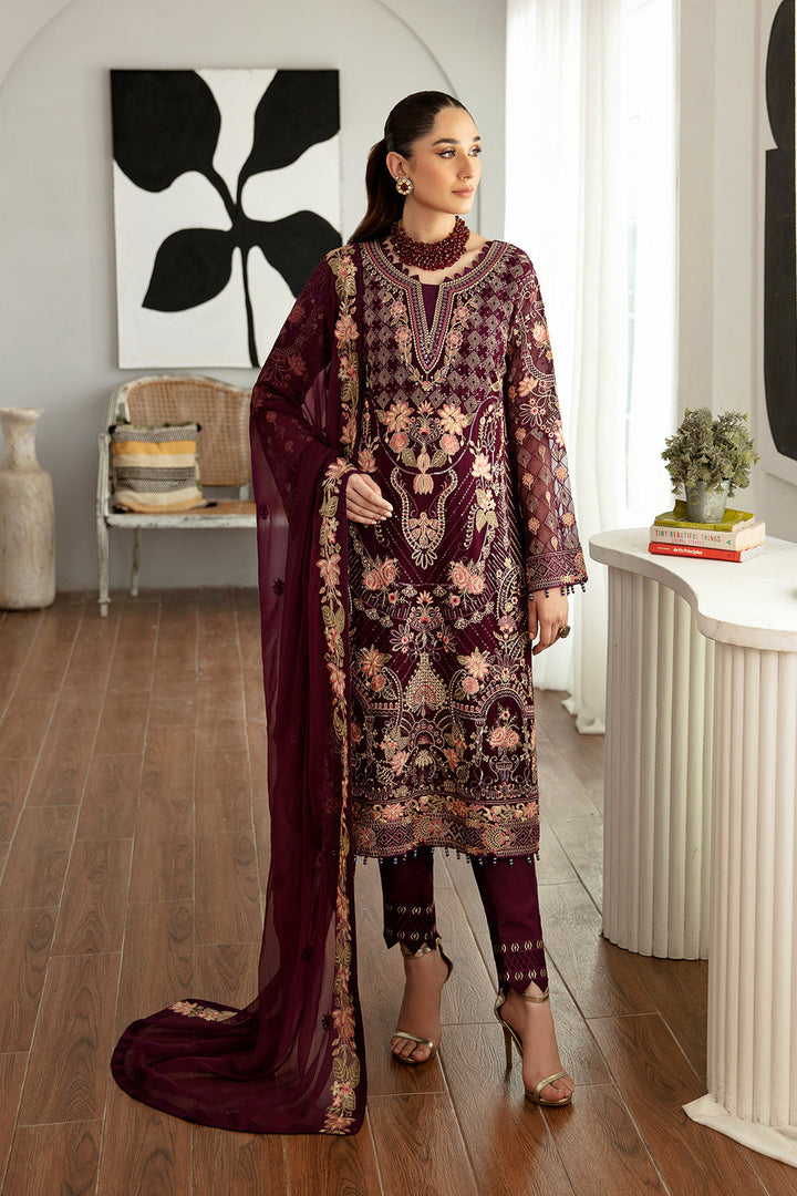 RAMSHA | RANGOON CHIFFON READYMADE D-1104