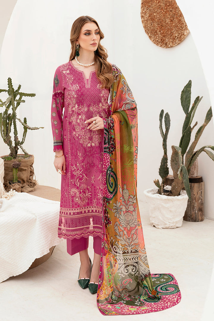 RAMSHA ‘GHAZAL’ | EMBROIDERED LAWN READYMADE | G-208