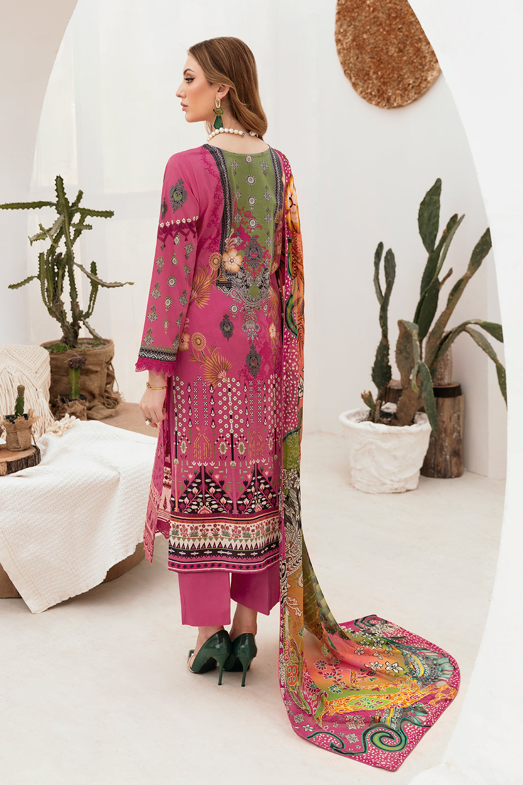 RAMSHA ‘GHAZAL’ | EMBROIDERED LAWN READYMADE | G-208