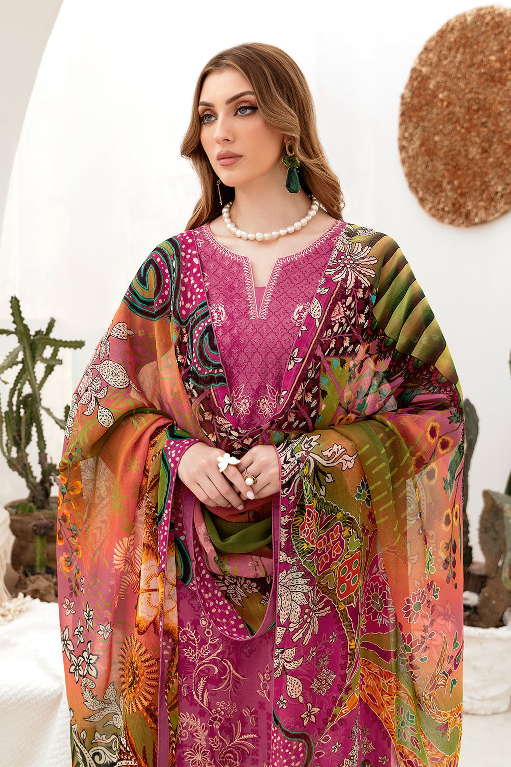 RAMSHA ‘GHAZAL’ | EMBROIDERED LAWN READYMADE | G-208