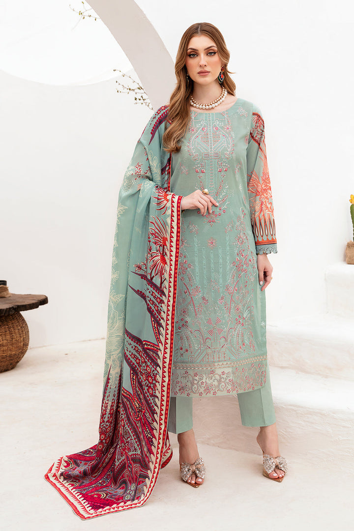 RAMSHA ‘GHAZAL’ | EMBROIDERED LAWN READYMADE | G-209