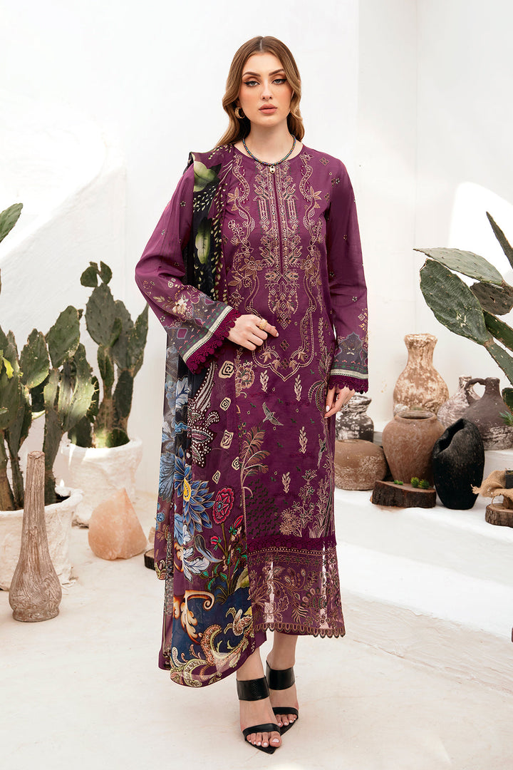 RAMSHA ‘GHAZAL’ | EMBROIDERED LAWN READYMADE | G-205