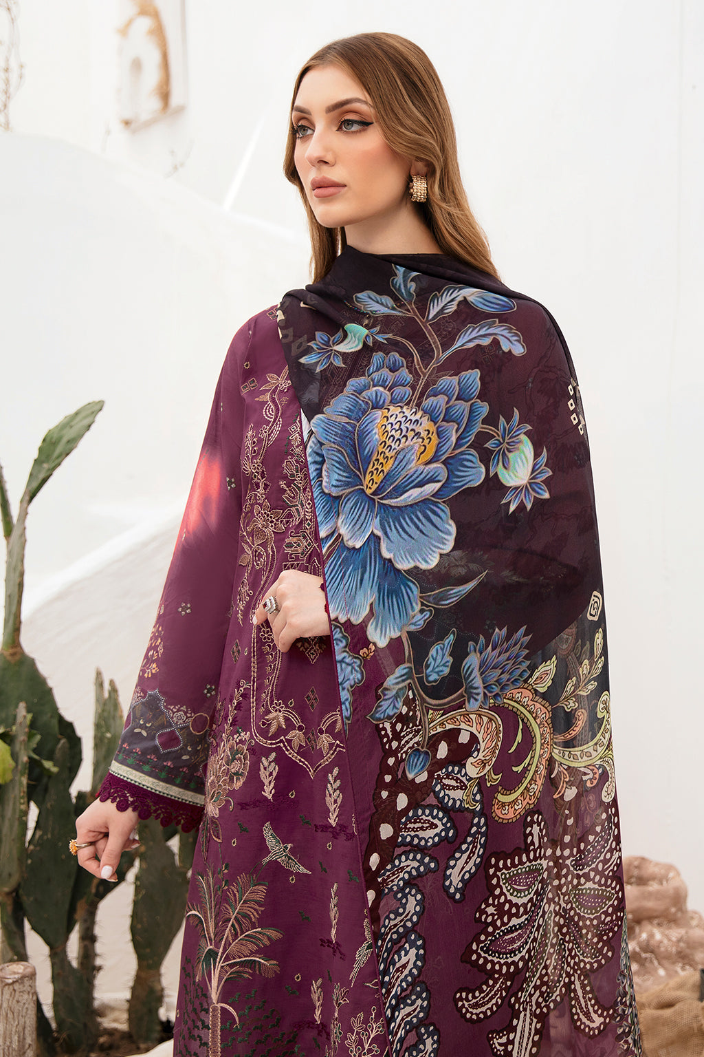 RAMSHA ‘GHAZAL’ | EMBROIDERED LAWN READYMADE | G-205