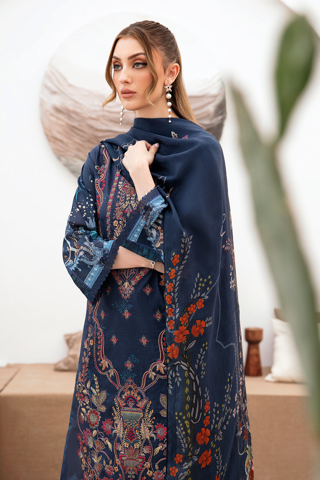 RAMSHA ‘GHAZAL’ | EMBROIDERED LAWN READYMADE | G-207