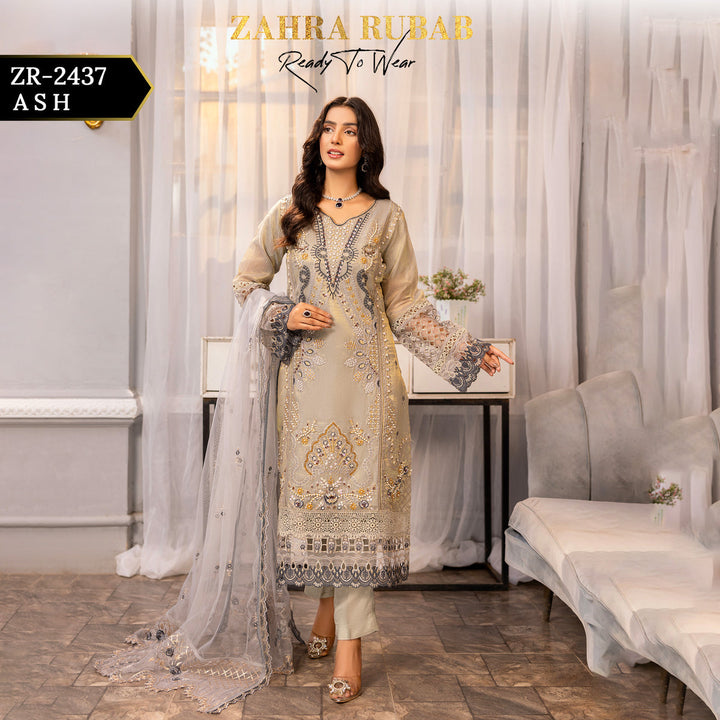 ZARAH RUBAB BY CHAMAK 3 PIECE READY TO WEAR