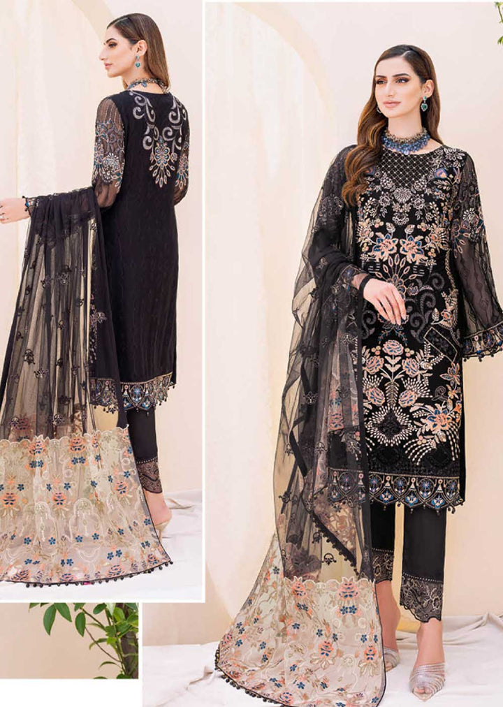 F-2301-R - Readymade - Ramsha Chiffon Collection 2023