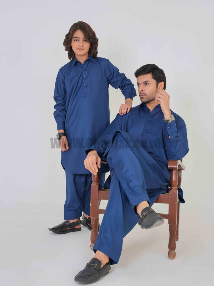 Men's & Boys  Premium Collar Kameez Shalwar MZ-206