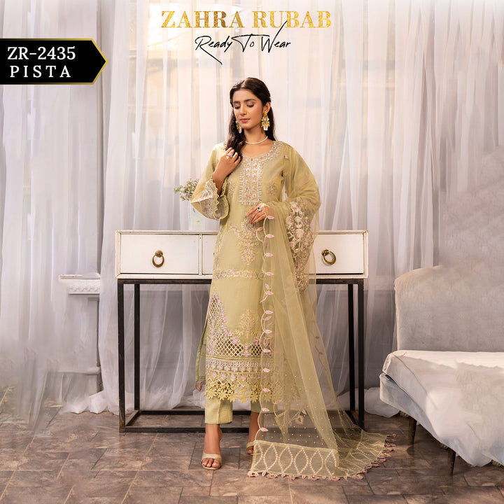 ZARAH RUBAB BY CHAMAK 3 PIECE READY TO WEAR