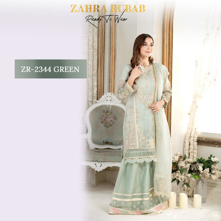 ZARAH RUBAB 3 PC READYMADE ZR-2344