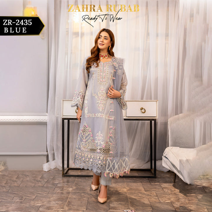 ZARAH RUBAB BY CHAMAK 3 PIECE READY TO WEAR