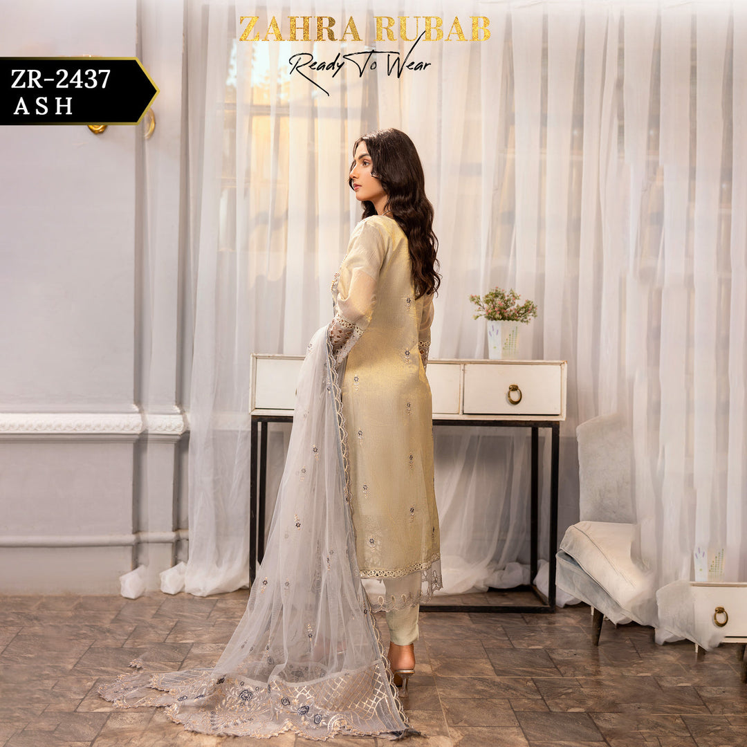 ZARAH RUBAB BY CHAMAK 3 PIECE READY TO WEAR