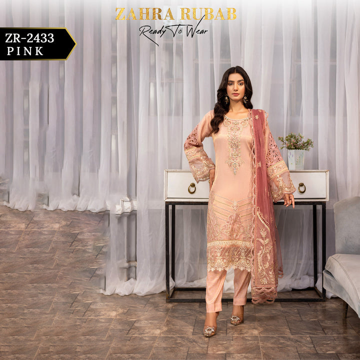 ZARAH RUBAB BY CHAMAK 3 PIECE READY TO WEAR