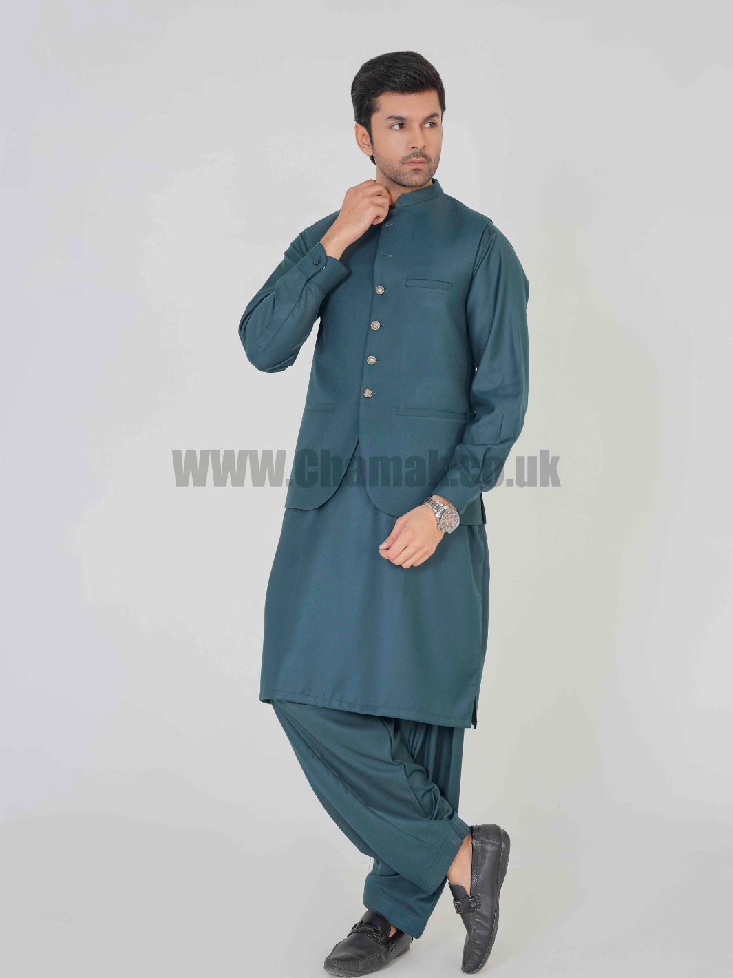 Men's & Boys WaistCoat & Kameez Shalwar Sets MZ-204