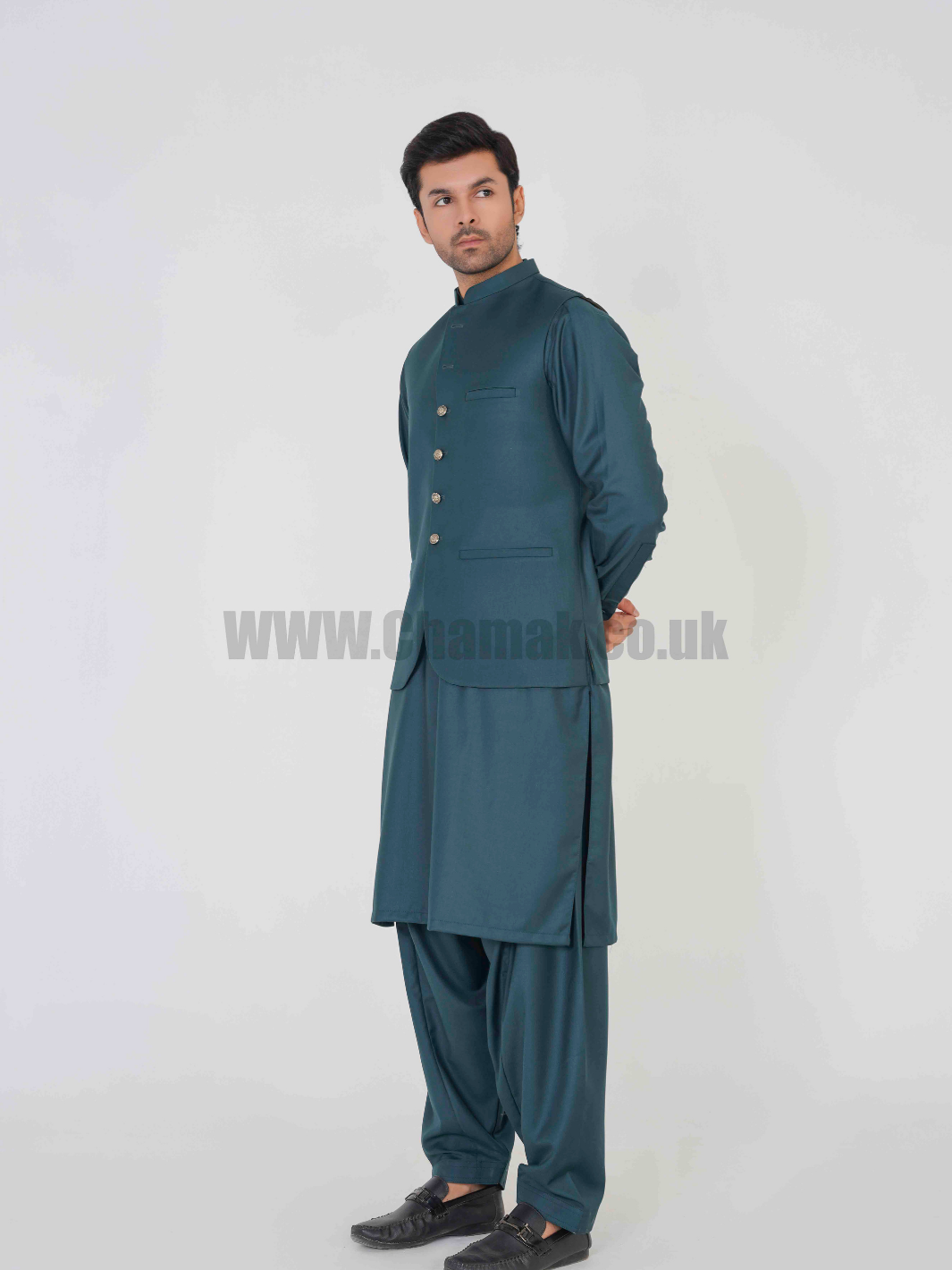 Men's & Boys WaistCoat & Kameez Shalwar Sets MZ-204