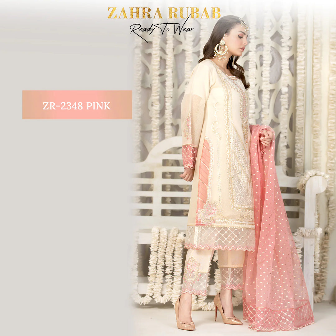 ZARAH RUBAB 3 PC READYMADE ZR-2348