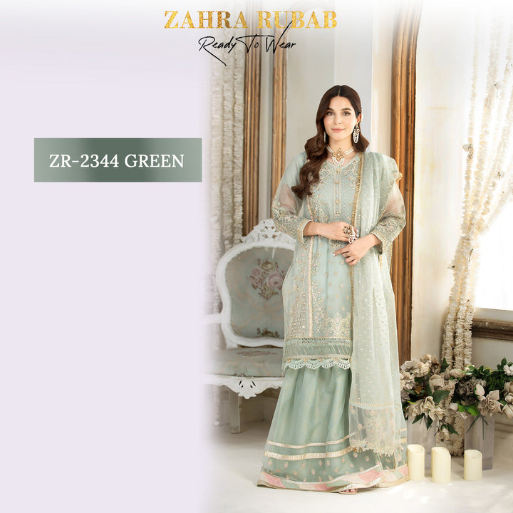 ZARAH RUBAB 3 PC READYMADE ZR-2344