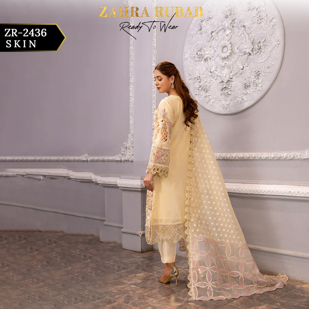 ZARAH RUBAB BY CHAMAK 3 PIECE READY TO WEAR