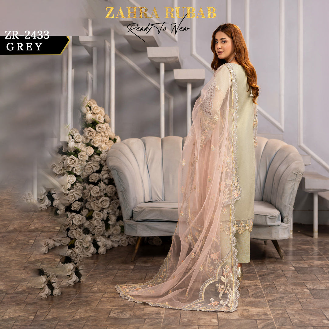 ZARAH RUBAB BY CHAMAK 3 PIECE READY TO WEAR