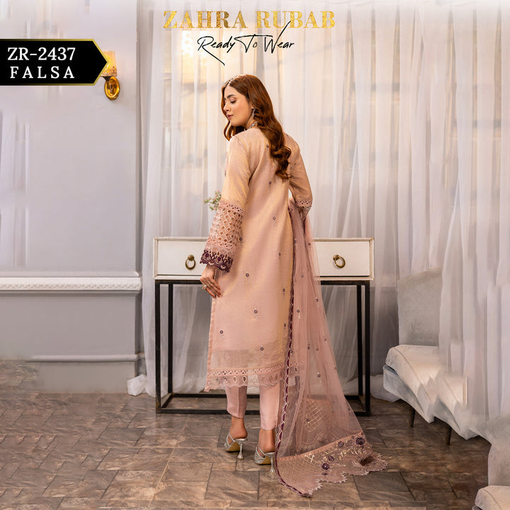 ZARAH RUBAB BY CHAMAK 3 PIECE READY TO WEAR