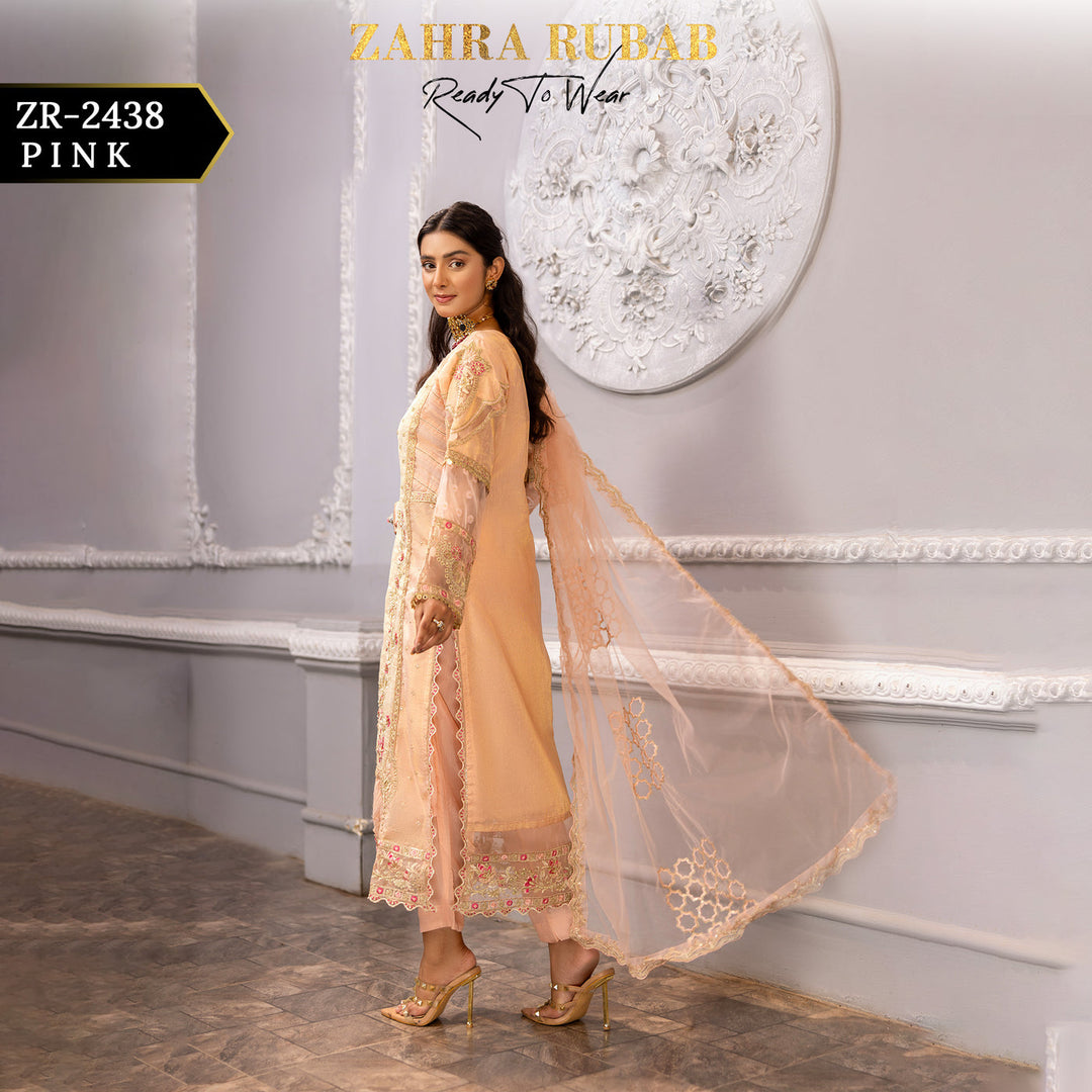 ZARAH RUBAB BY CHAMAK 3 PIECE READY TO WEAR