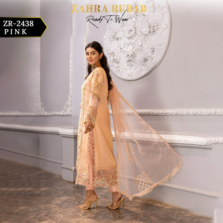 ZARAH RUBAB BY CHAMAK 3 PIECE READY TO WEAR