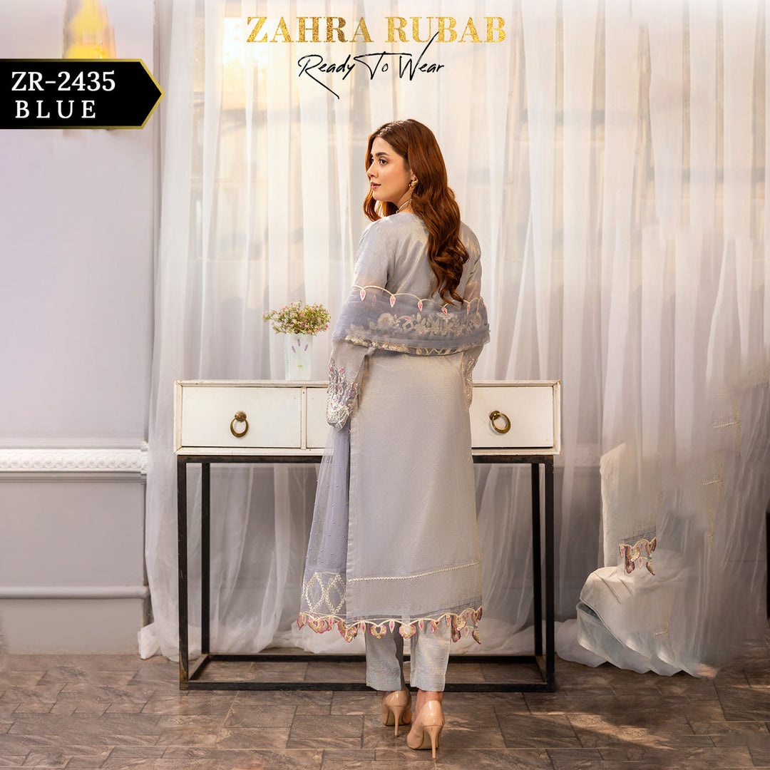 ZARAH RUBAB BY CHAMAK 3 PIECE READY TO WEAR