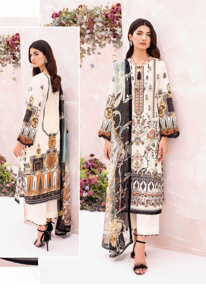 L-703-R - Readymade - Ramsha Mashaal Luxury Lawn Vol 07 2023