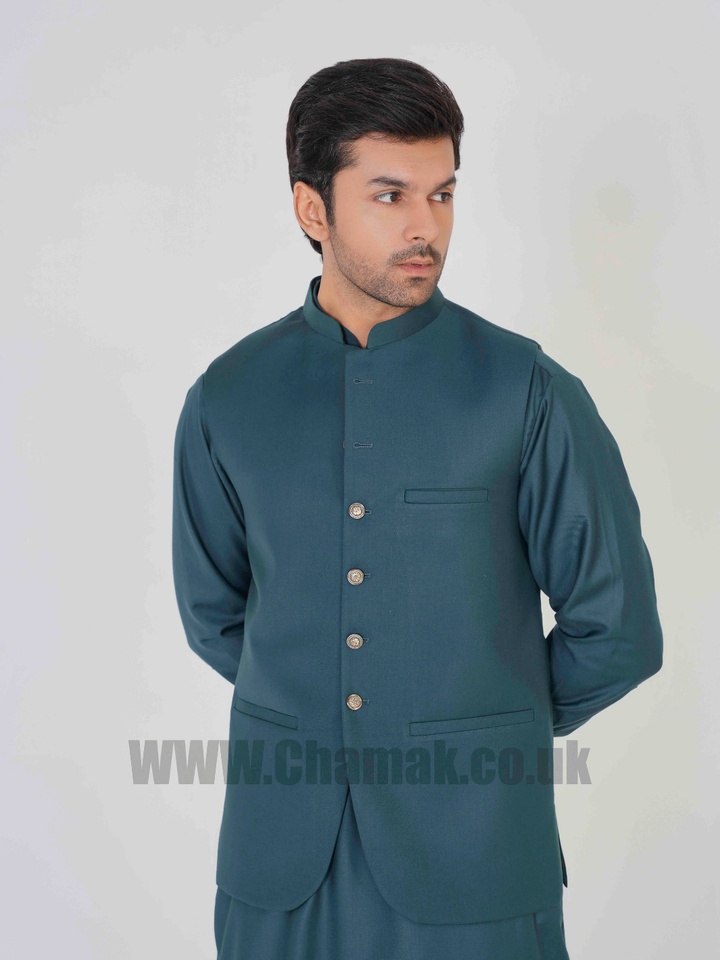 Men's & Boys WaistCoat & Kameez Shalwar Sets MZ-204