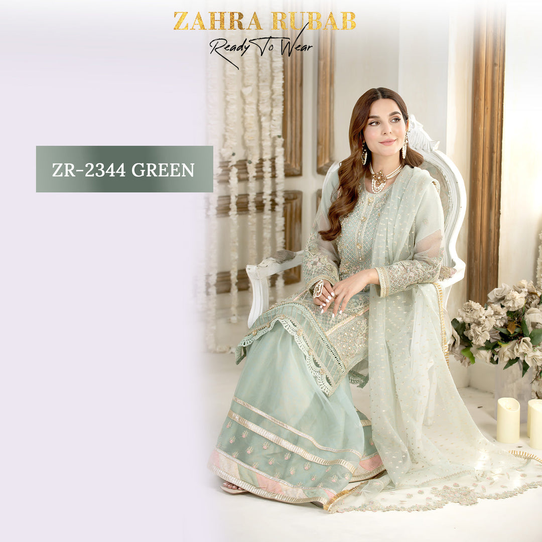 ZARAH RUBAB 3 PC READYMADE ZR-2344