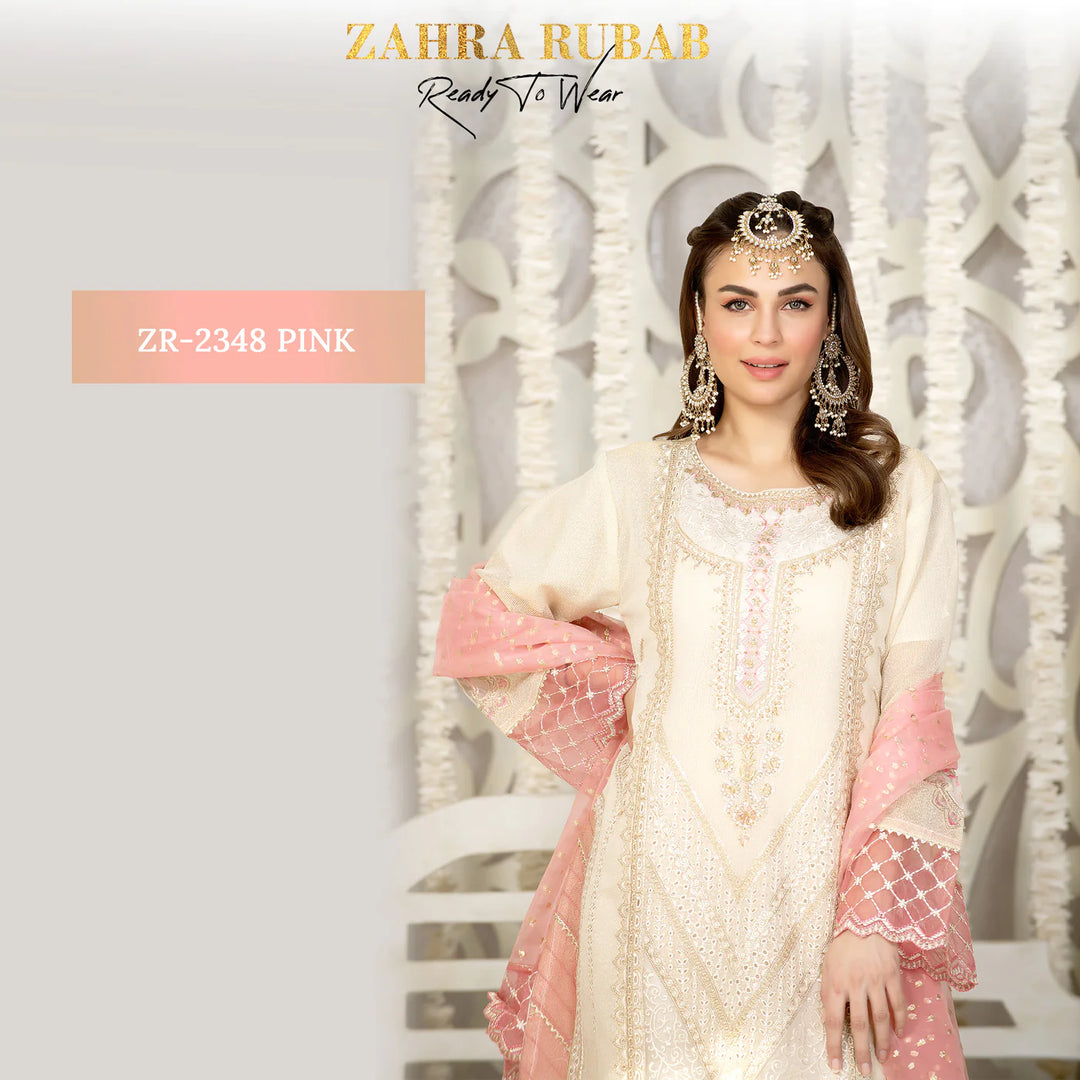 ZARAH RUBAB 3 PC READYMADE ZR-2348