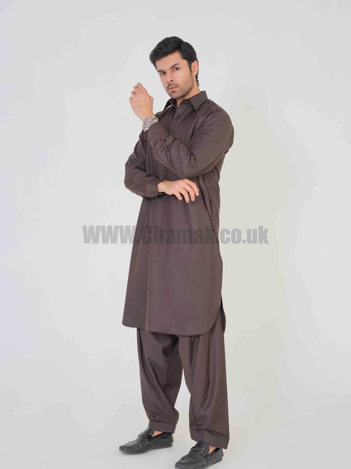 Men's Plain Collar Premium Kameez Shalwar MZ-202