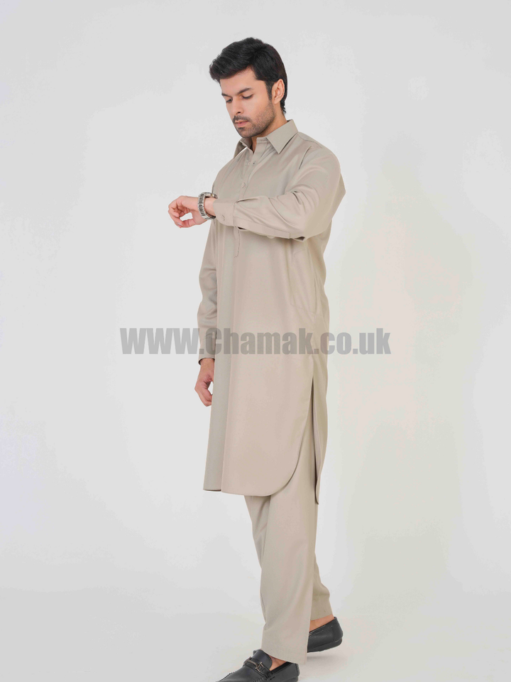 Men's Plain Collar Premium Kameez Shalwar MZ-203