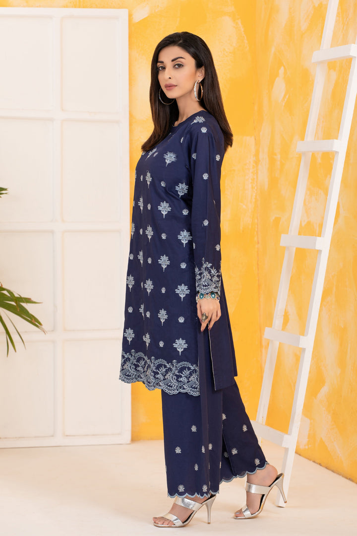 LAKHANY 02 PIECE  EMBROIDERED SHIRT & TROUSER - LSM-2814