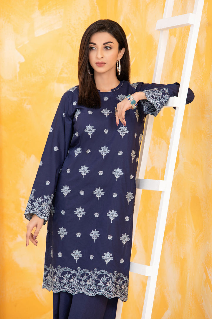 LAKHANY 02 PIECE  EMBROIDERED SHIRT & TROUSER - LSM-2814